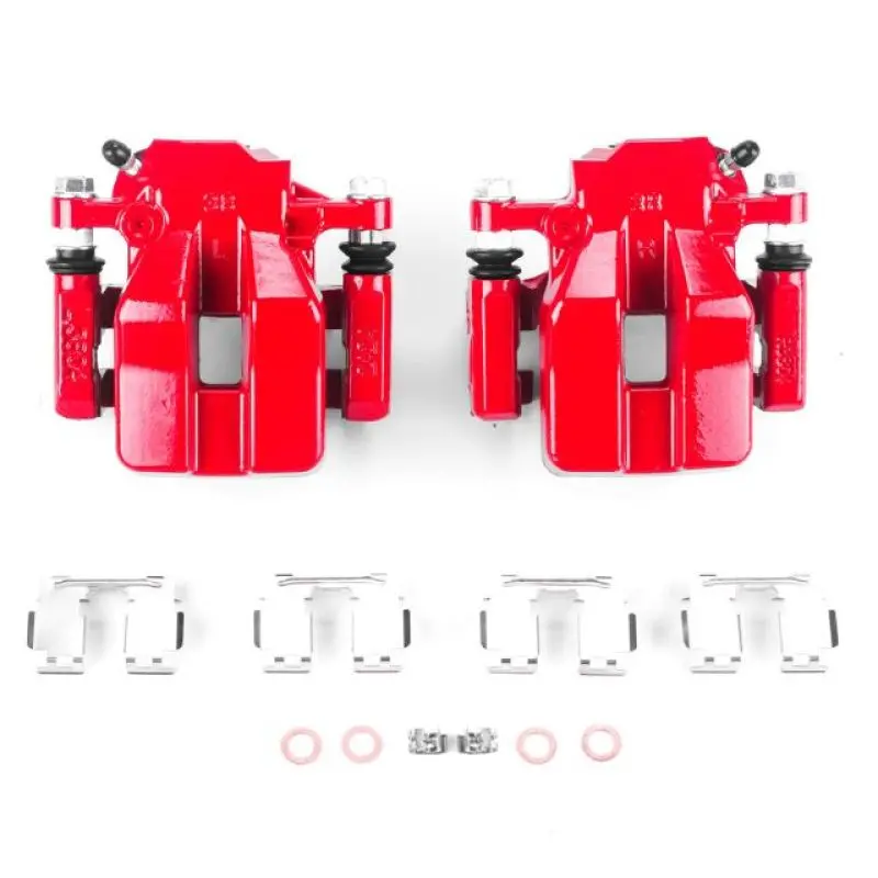 Power Stop 12-18 Toyota Rav4 Rear Red Calipers W/Brackets - Pair 1