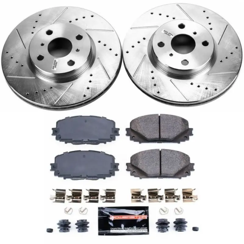 Power Stop 12-18 Toyota Yaris Front Z23 Evolution Sport Brake Kit 1