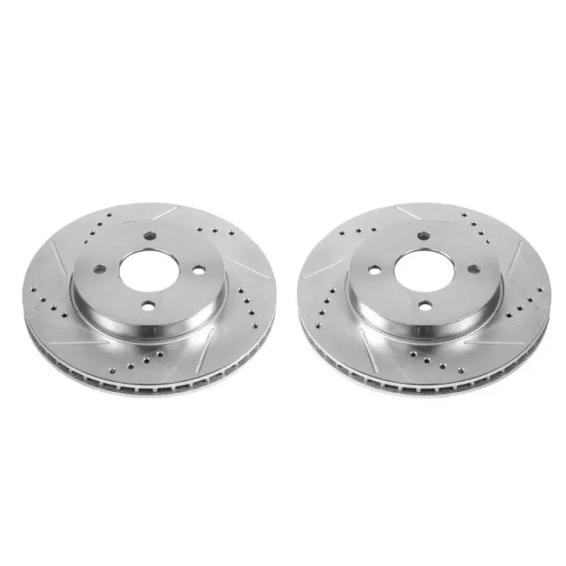 Power Stop 12-19 Nissan Versa Front Evolution Drilled & Slotted Rotors - Pair 1