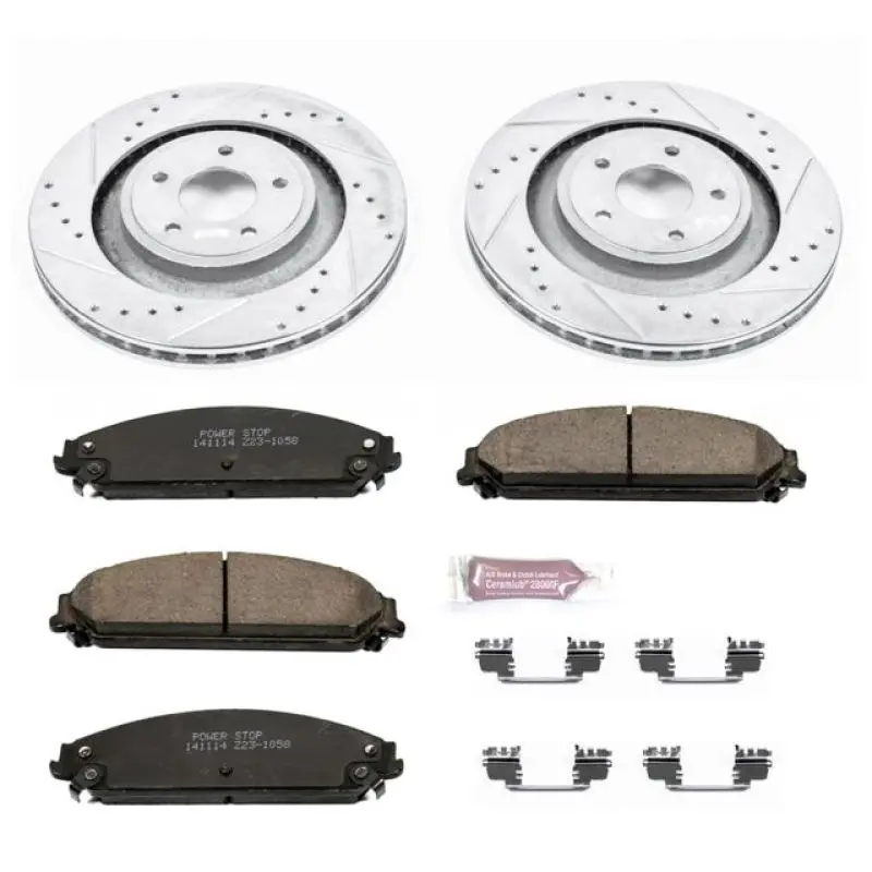 Power Stop 13-14 Chrysler 200 Front Z23 Evolution Sport Brake Kit 1