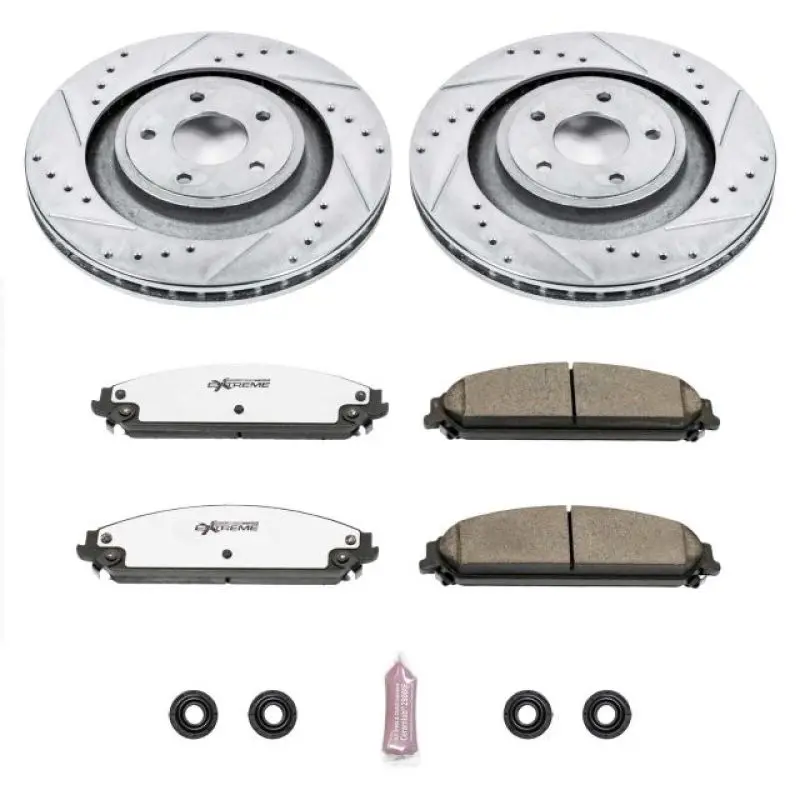 Power Stop 13-14 Chrysler 200 Front Z26 Street Warrior Brake Kit 1