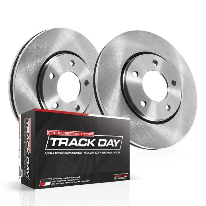 Power Stop 13-14 Ford Mustang Front Track Day Brake Kit 1