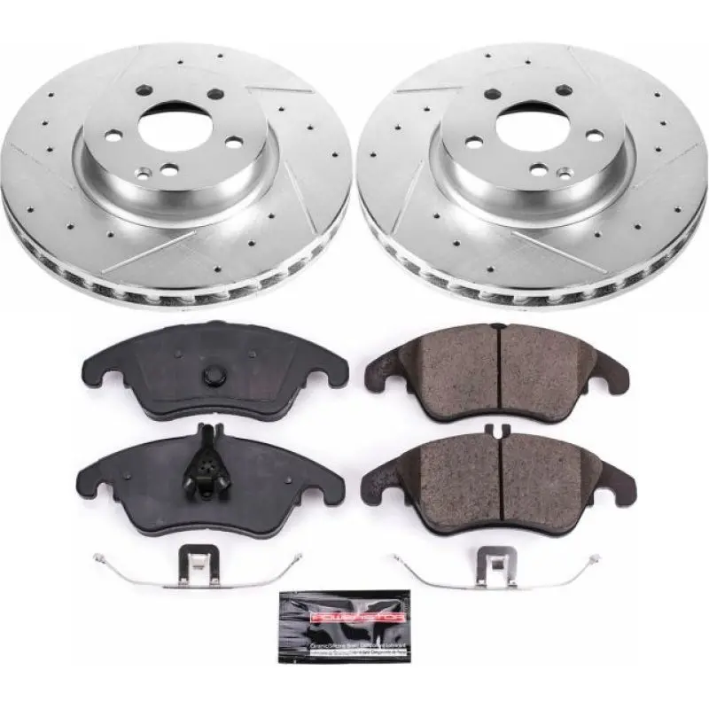 Power Stop 13-14 Mercedes-Benz C300 Front Z23 Evolution Sport Brake Kit 1