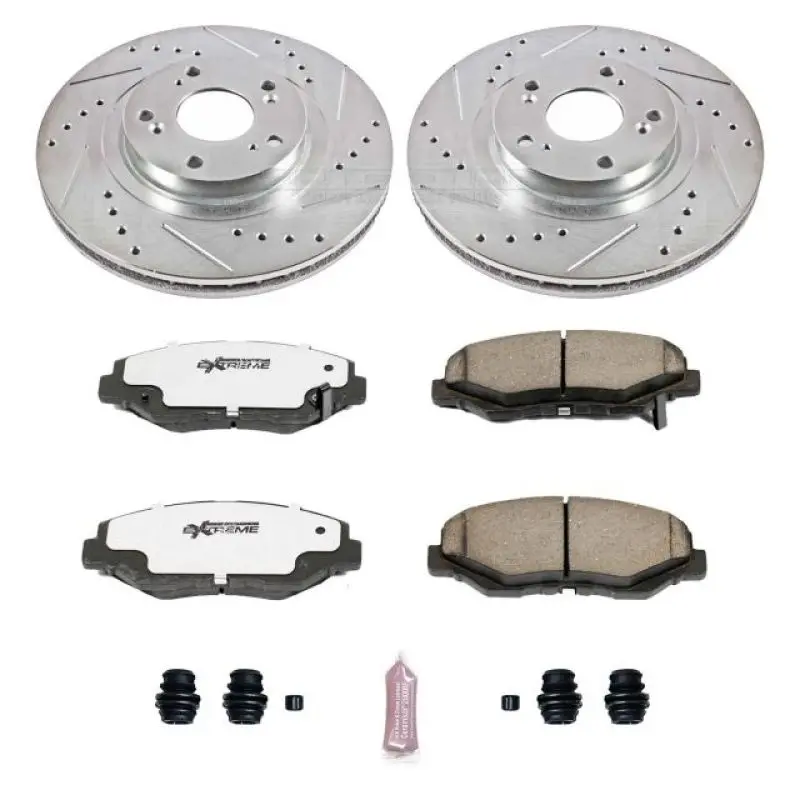 Power Stop 13-15 Acura Ilx Front Z26 Street Warrior Brake Kit 1