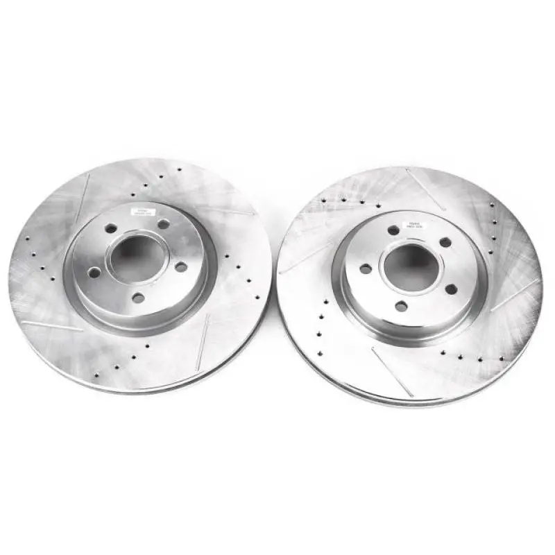 Power Stop 13-19 Ford Escape Front Evolution Drilled & Slotted Rotors - Pair 1