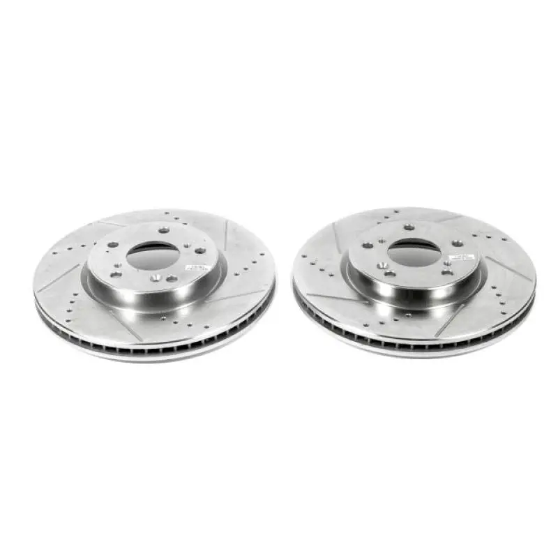 Power Stop 13-19 Honda Accord Front Evolution Drilled & Slotted Rotors - Pair 1