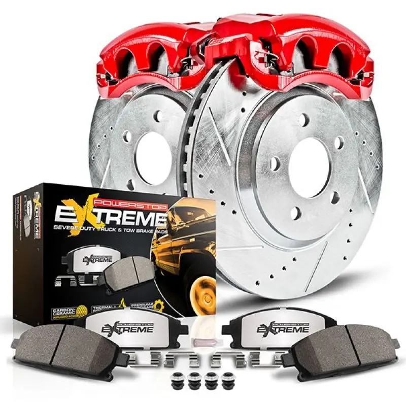 Power Stop 13-22 Ford F-350 Super Duty Front Z36 Truck & Tow Kit W/Cals 1