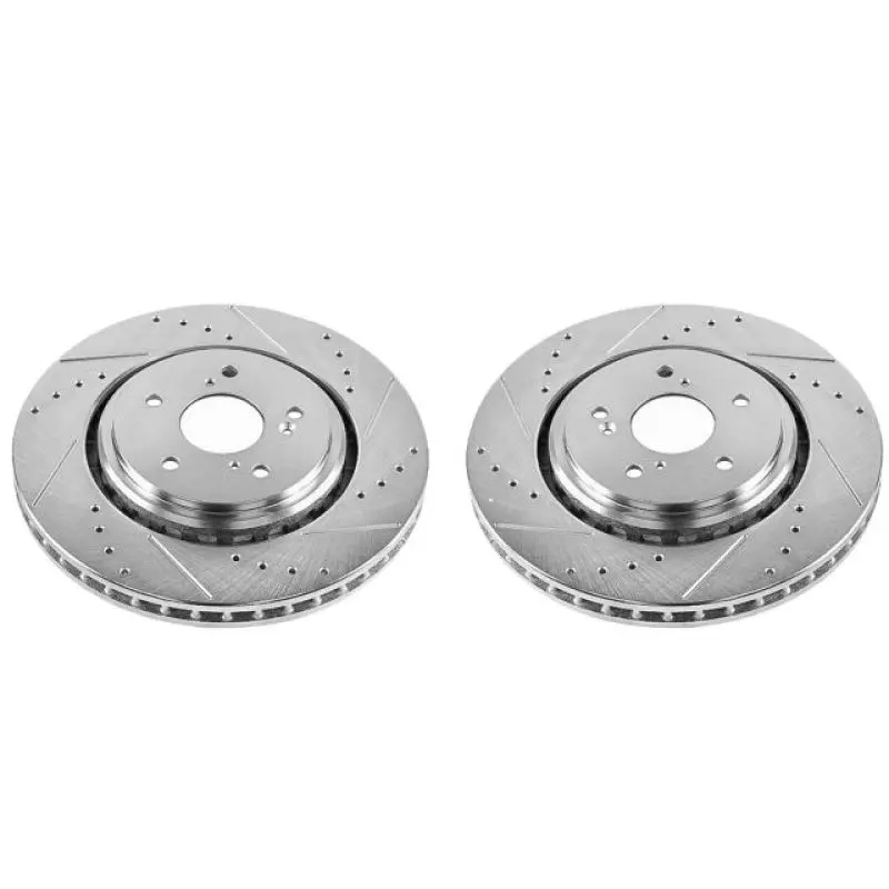 Power Stop 14-16 Acura Mdx Front Evolution Drilled & Slotted Rotors - Pair 1