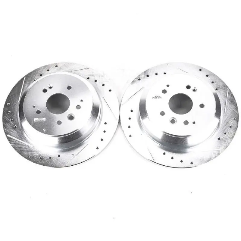 Power Stop 14-16 Acura Mdx Rear Evolution Drilled & Slotted Rotors - Pair 1