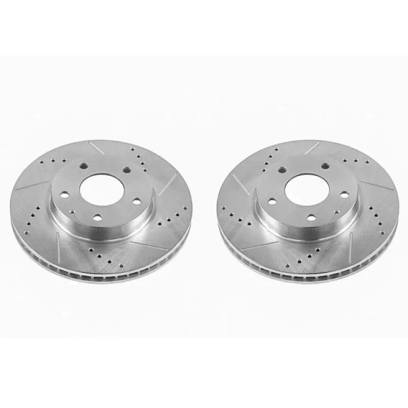 Power Stop 14-16 Mazda 3 Front Evolution Drilled & Slotted Rotors - Pair 1