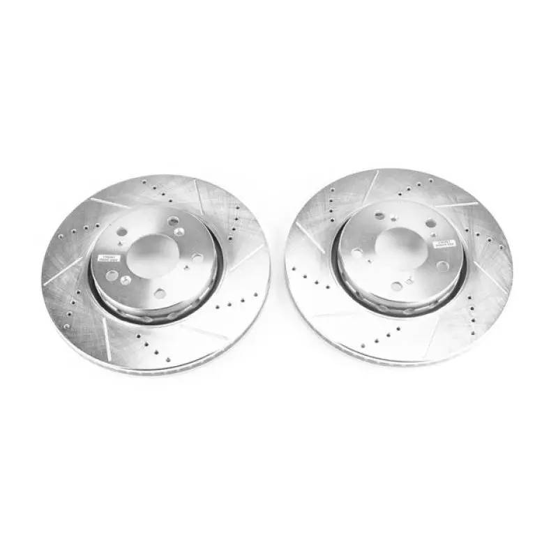 Power Stop 14-19 Acura Rlx Front Evolution Drilled & Slotted Rotors - Pair 1