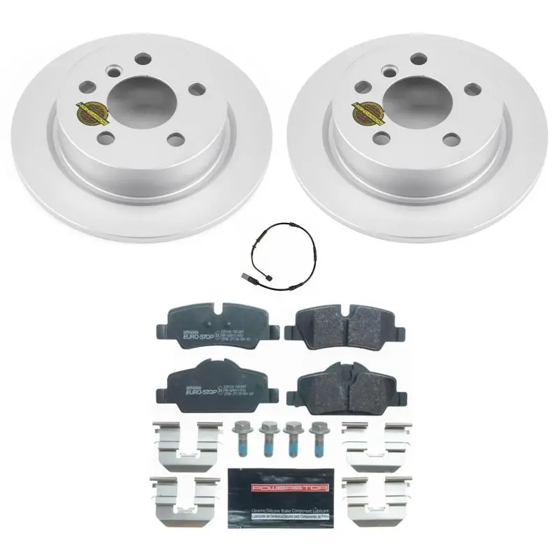 Power Stop 14-19 Mini Cooper Rear Euro-Stop Brake Kit 1