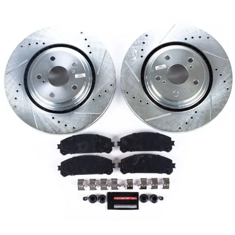 Power Stop 15-17 Lexus Nx200t Front Z23 Evolution Sport Brake Kit 1