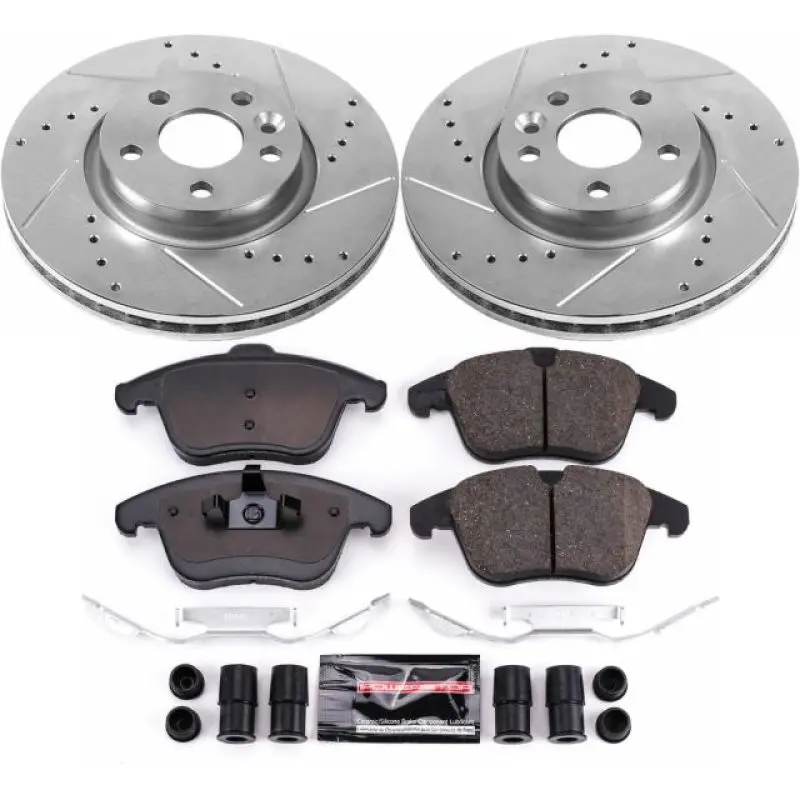 Power Stop 15-18 Volvo S60 Front Z23 Evolution Sport Brake Kit 1