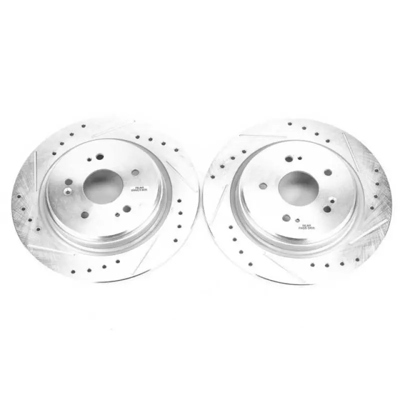 Power Stop 15-19 Acura Tlx Rear Evolution Drilled & Slotted Rotors - Pair 1