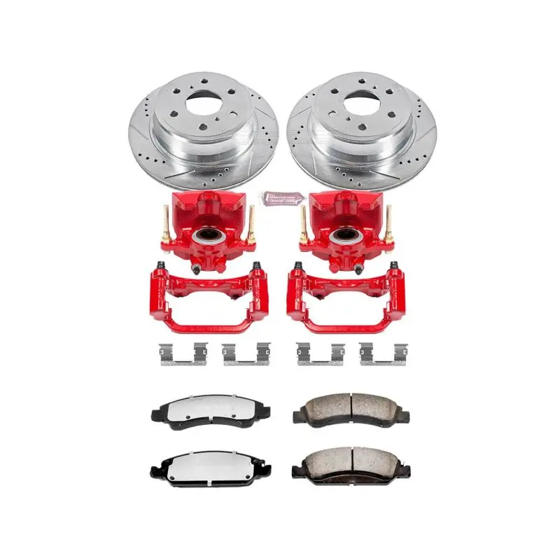 Power Stop 15-19 Cadillac Escalade Rear Z36 Truck & Tow Brake Kit W/Calipers 1