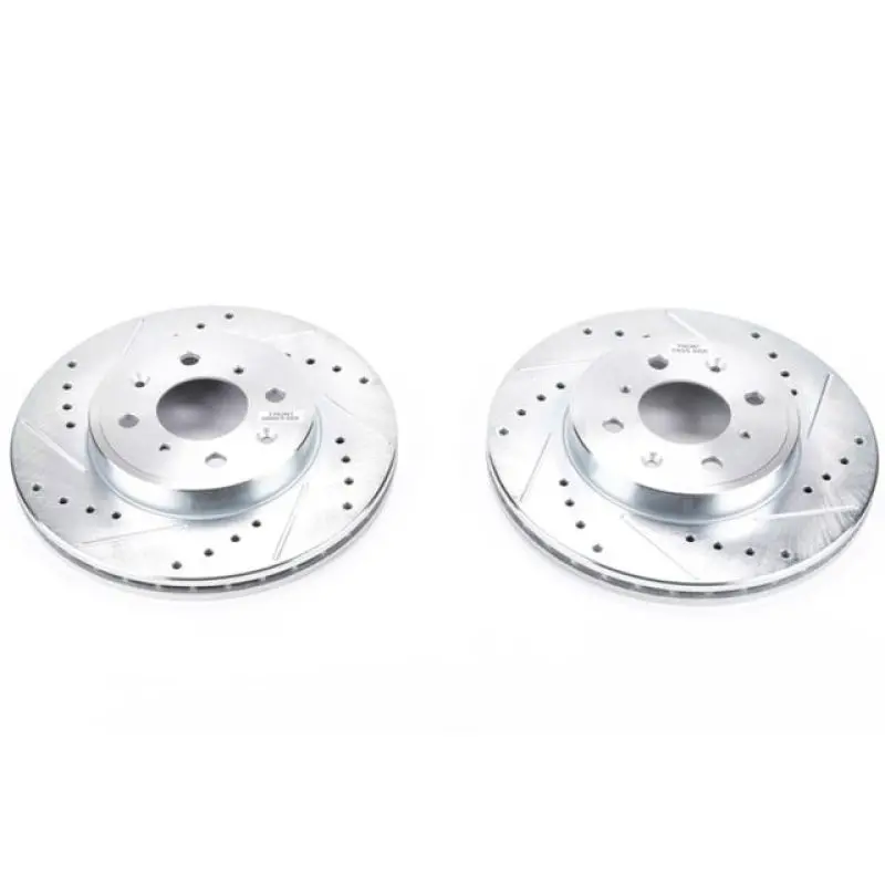 Power Stop 15-19 Honda Fit Front Evolution Drilled & Slotted Rotors - Pair 1