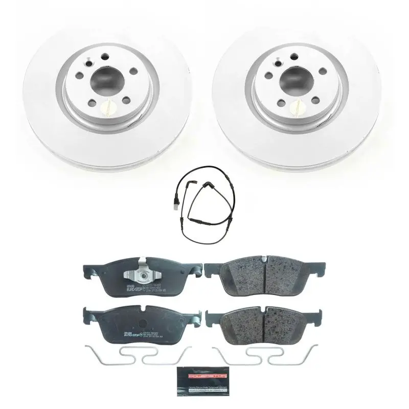Power Stop 15-19 Land Rover Discovery Sport Front Euro-Stop Brake Kit 1