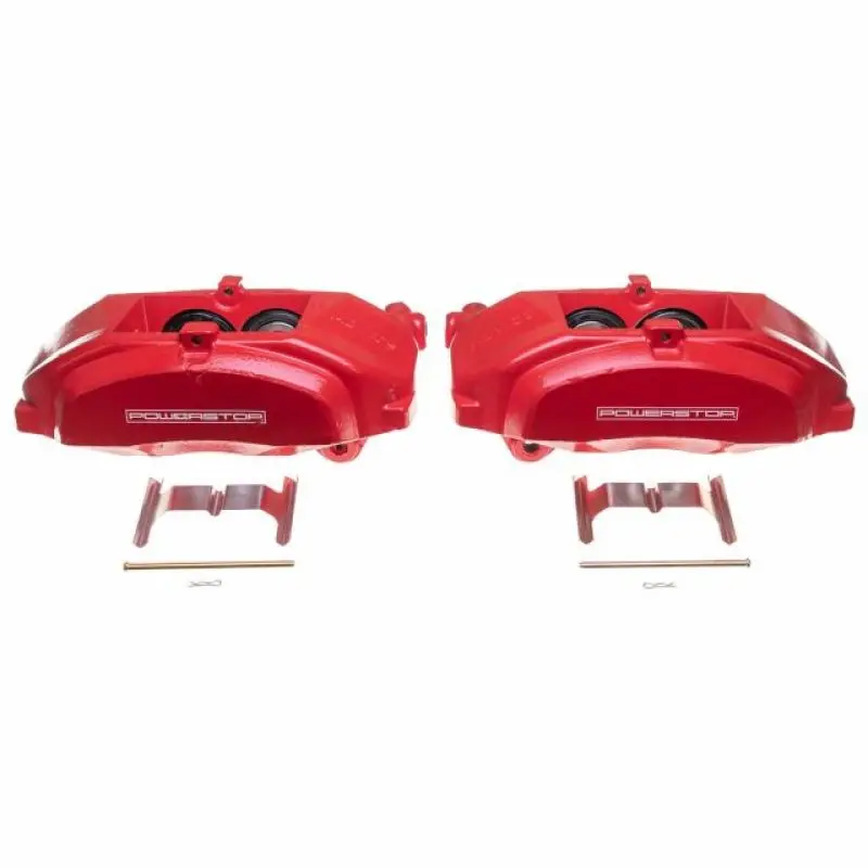 Power Stop 16-17 Lexus Gs200t Front Red Calipers W/O Brackets - Pair 1