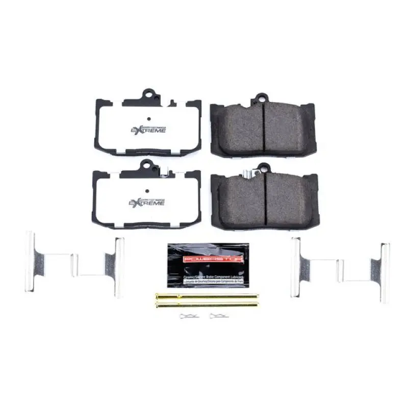 Power Stop 16-17 Lexus Gs200t Front Z26 Extreme Street Brake Pads W/Hardware 1