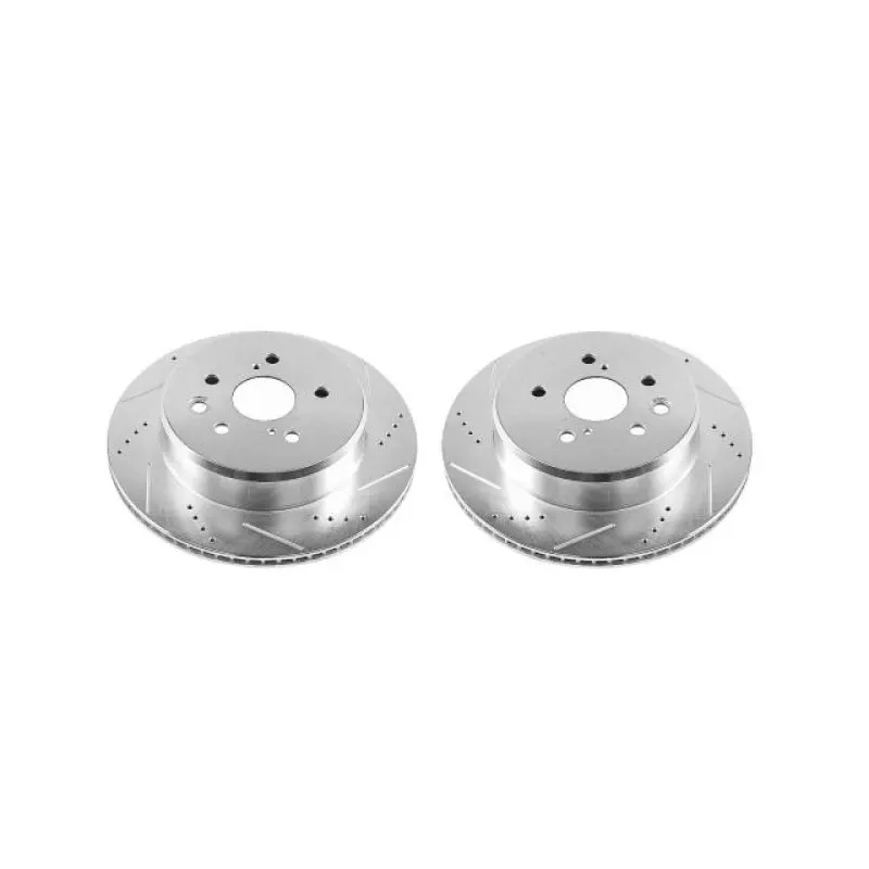 Power Stop 16-17 Lexus Gs200t Rear Evolution Drilled & Slotted Rotors - Pair 1