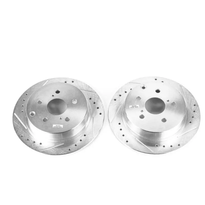 Power Stop 16-17 Toyota Mirai Rear Evolution Drilled & Slotted Rotors - Pair 1