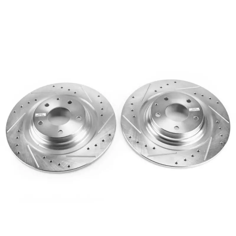 Power Stop 16-18 Mazda Cx-9 Rear Evolution Drilled & Slotted Rotors - Pair 1