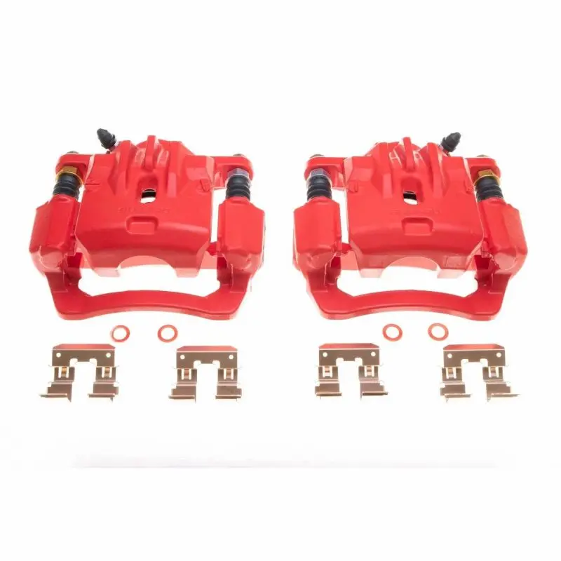 Power Stop 16-18 Subaru Crosstrek Rear Red Calipers - Pair 1