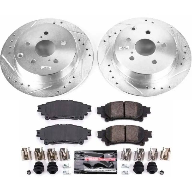 Power Stop 16-18 Toyota Mirai Rear Z23 Evolution Sport Brake Kit 1