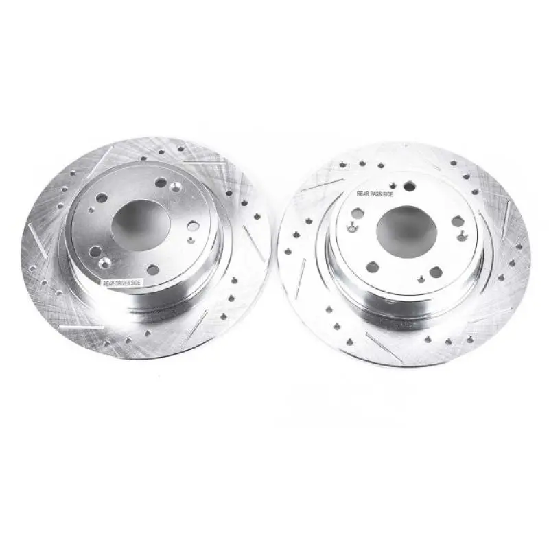 Power Stop 16-19 Acura Ilx Rear Evolution Drilled & Slotted Rotors - Pair 1