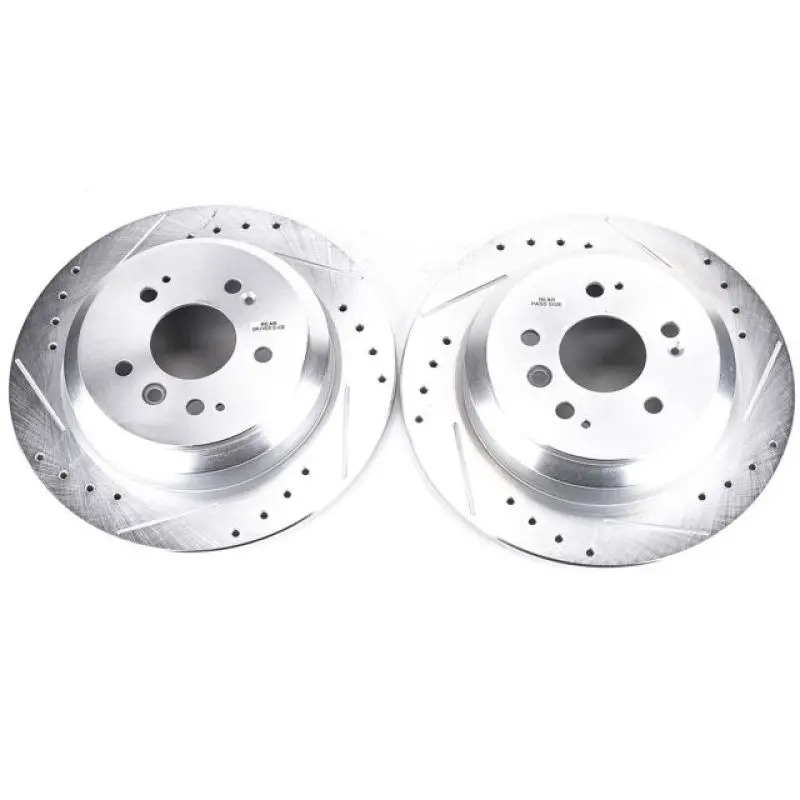Power Stop 16-19 Honda Pilot Rear Evolution Drilled & Slotted Rotors - Pair 1