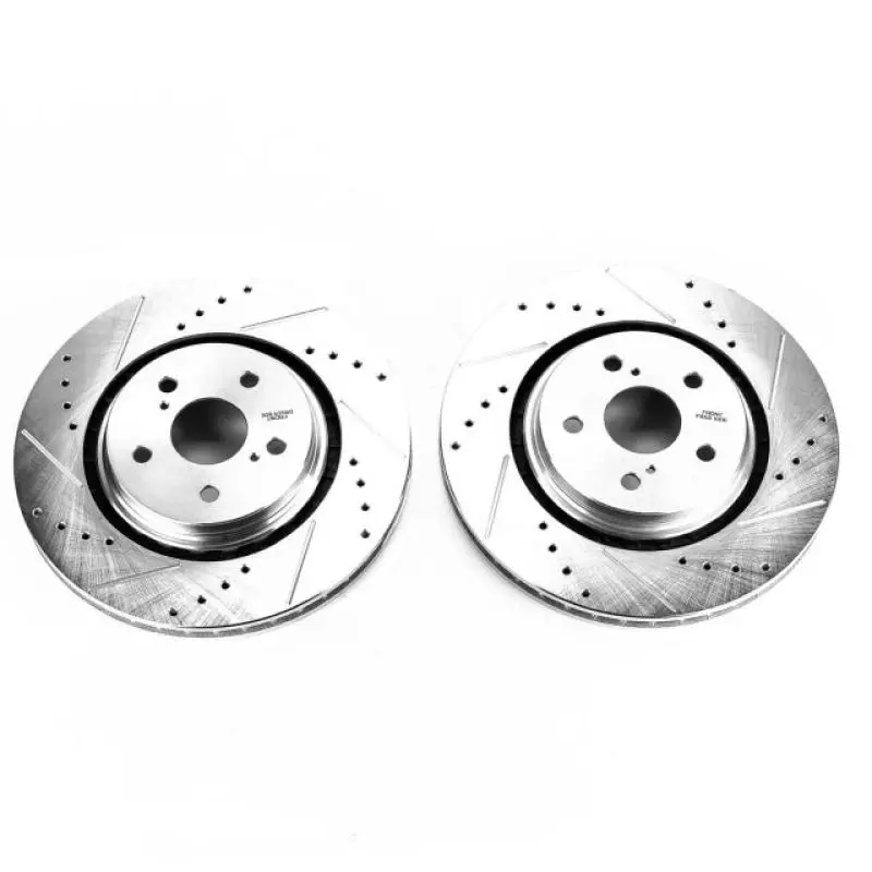 Power Stop 16-19 Lexus Rx350 Front Evolution Drilled & Slotted Rotors - Pair 1