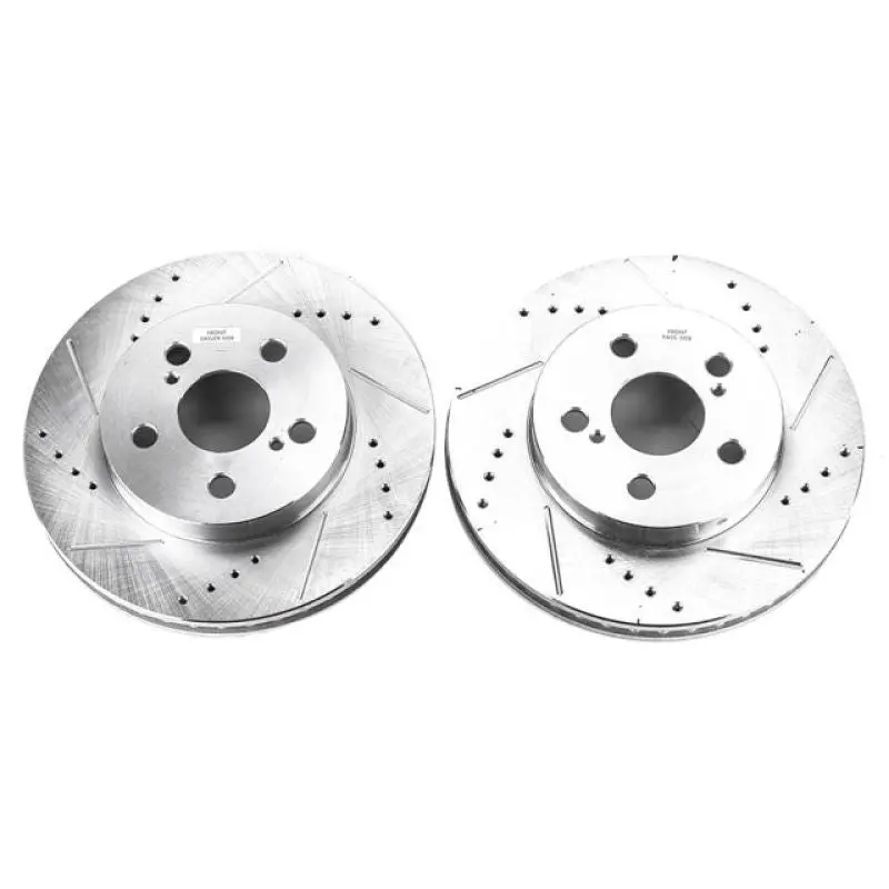 Power Stop 16-19 Toyota Prius Front Evolution Drilled & Slotted Rotors - Pair 1