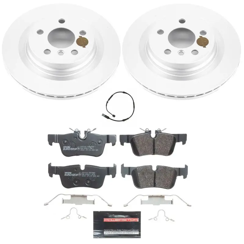 Power Stop 16-20 Bmw X1 Rear Euro-Stop Brake Kit 1