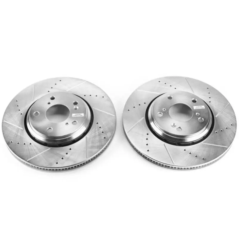 Power Stop 17-18 Acura Ilx Front Evolution Drilled & Slotted Rotors - Pair 1