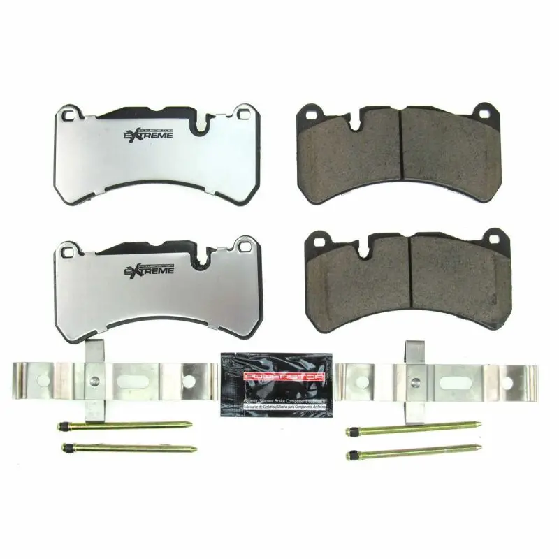Power Stop 17-18 Alfa Romeo Giulia Front Z26 Extreme Street Brake Pads W/Hardware 1
