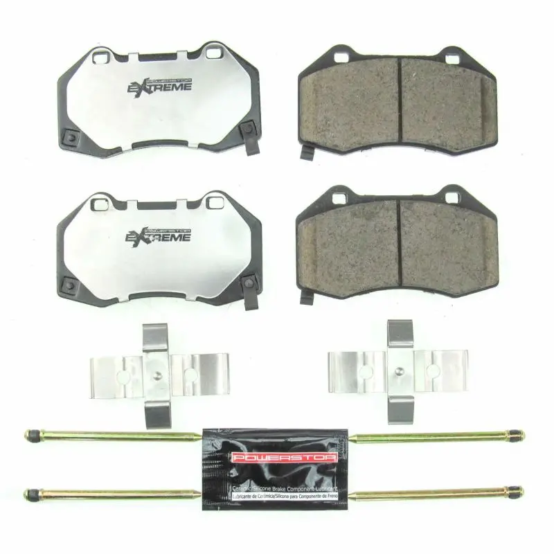 Power Stop 17-18 Fiat 124 Spider Front Z26 Extreme Street Brake Pads W/Hardware 1