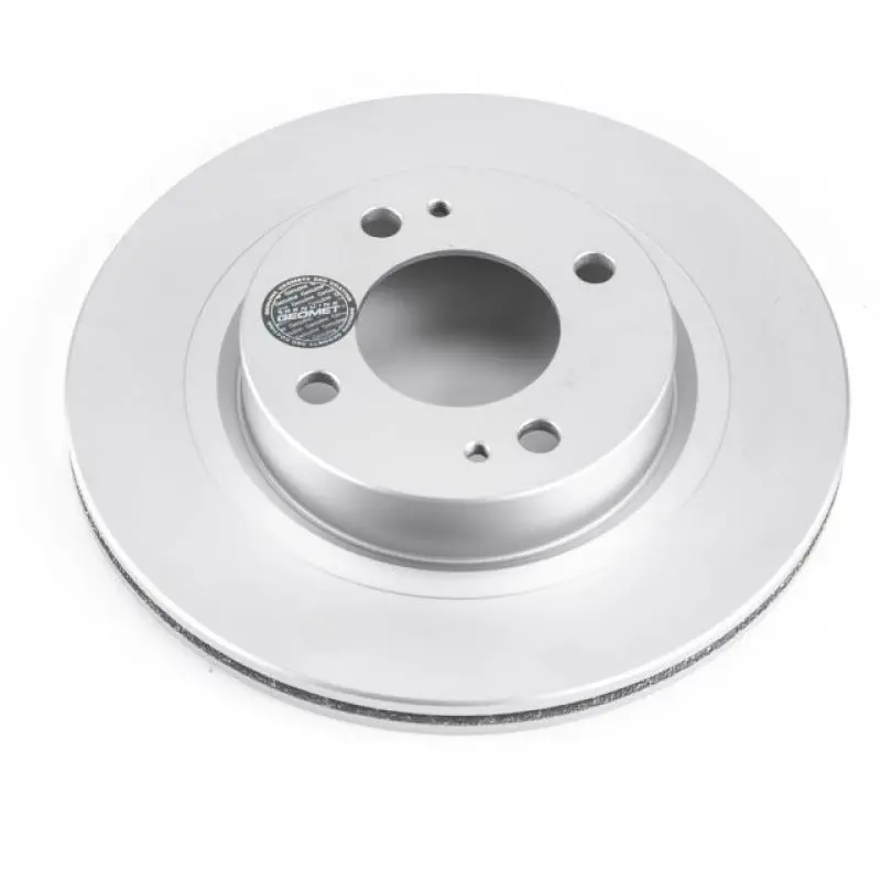 Power Stop 17-18 Mitsubishi Mirage Front Evolution Geomet Coated Rotor 1