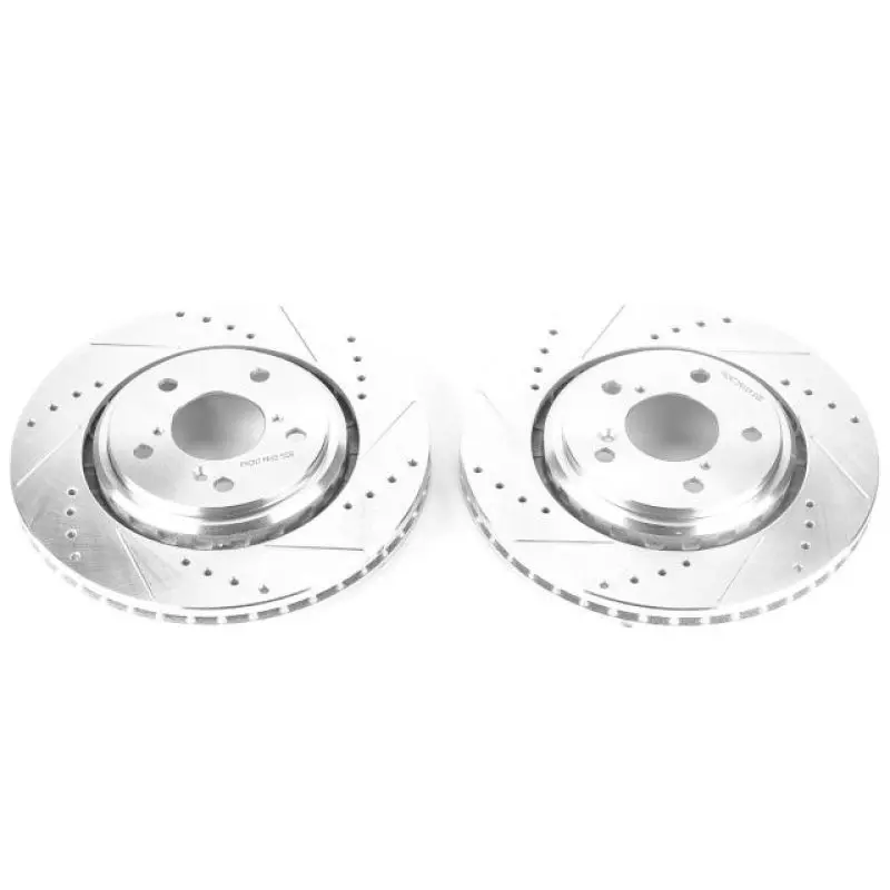 Power Stop 17-19 Acura Mdx Front Evolution Drilled & Slotted Rotors - Pair 1