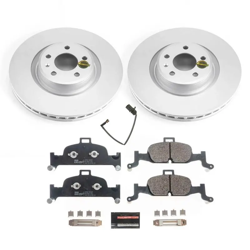 Power Stop 17-19 Audi A4 Front Euro-Stop Brake Kit 1