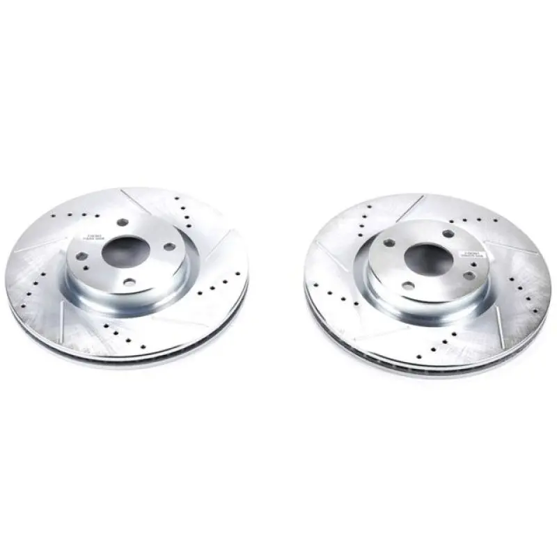 Power Stop 17-19 Fiat 124 Spider Front Evolution Drilled & Slotted Rotors - Pair 1