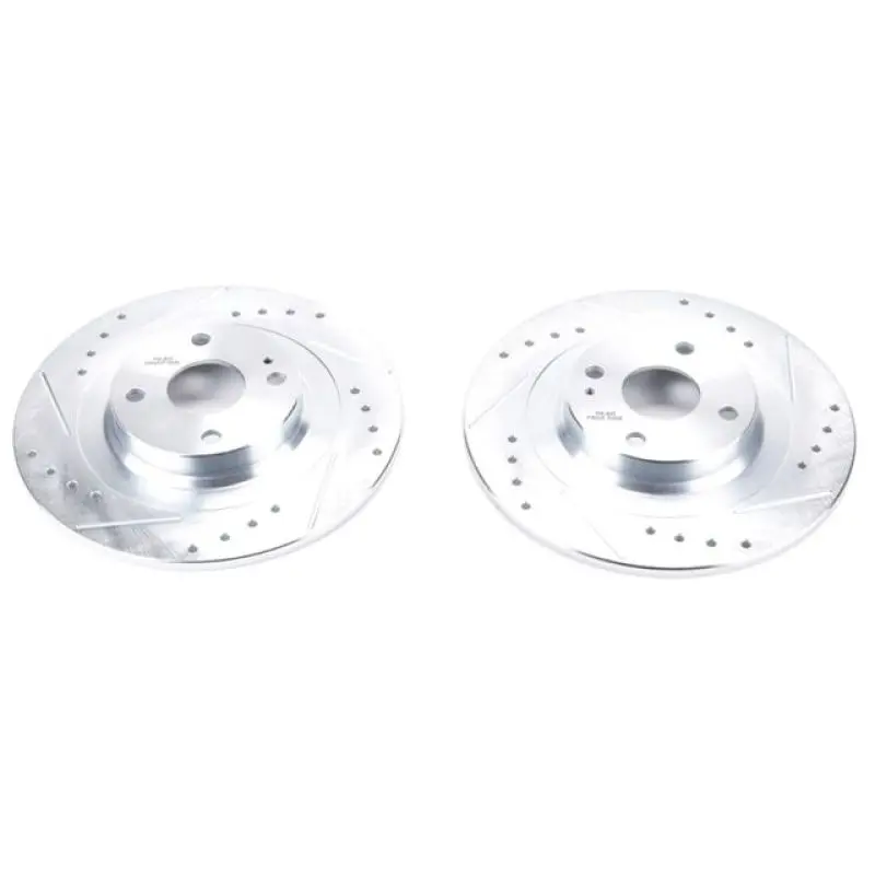 Power Stop 17-19 Fiat 124 Spider Rear Evolution Drilled & Slotted Rotors - Pair 1