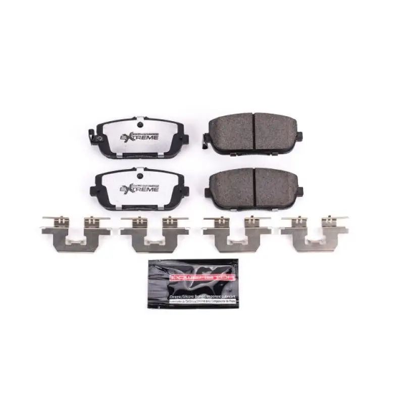 Power Stop 17-19 Fiat 124 Spider Rear Z26 Extreme Street Brake Pads W/Hardware 1