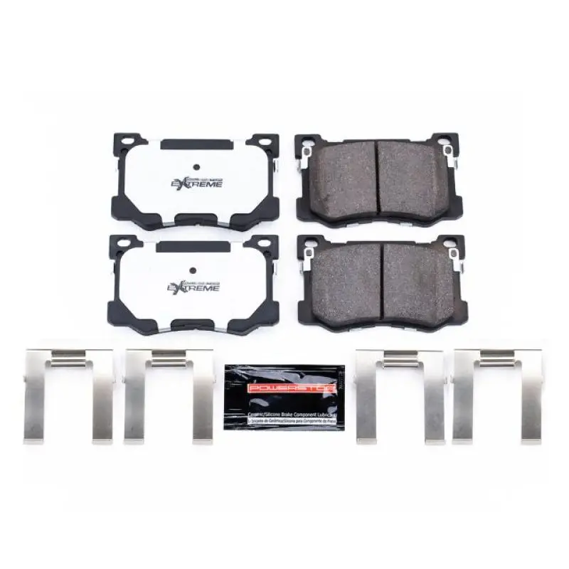 Power Stop 17-19 Genesis G80 Front Z26 Extreme Street Brake Pads W/Hardware 1