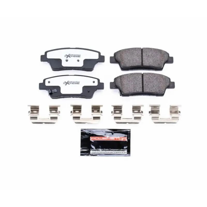 Power Stop 17-19 Genesis G80 Rear Z26 Extreme Street Brake Pads W/Hardware 1