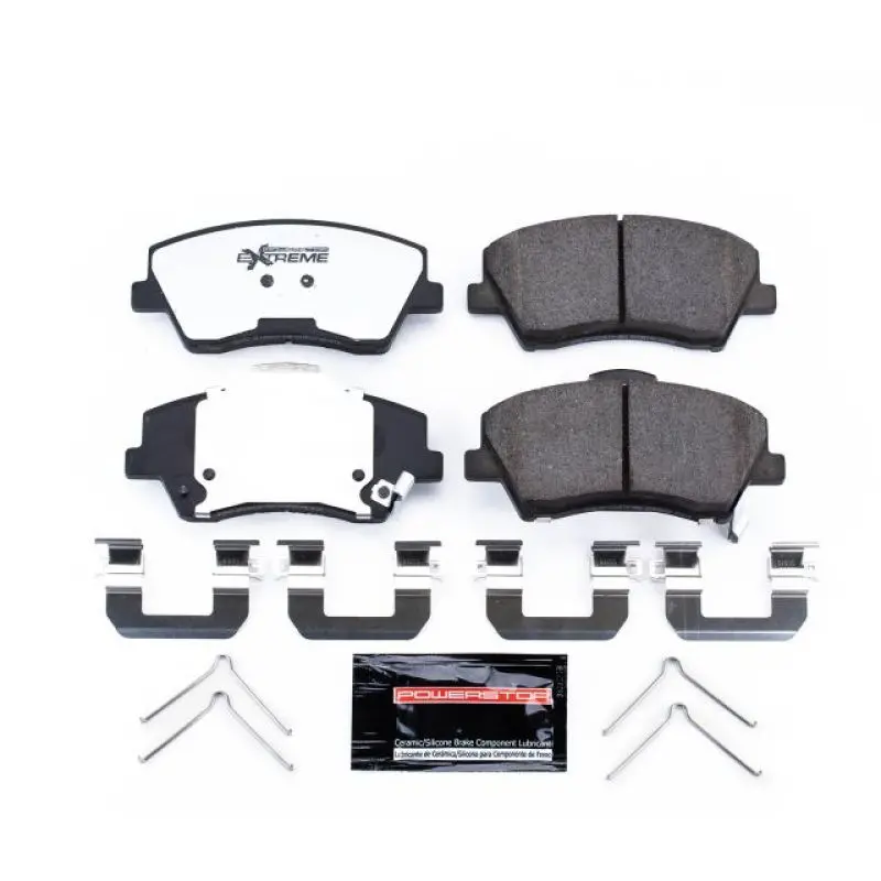 Power Stop 17-19 Hyundai Elantra Front Z36 Truck & Tow Brake Pads W/Hardware 1