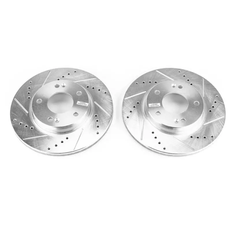Power Stop 17-19 Hyundai Ioniq Front Evolution Drilled & Slotted Rotors - Pair 1