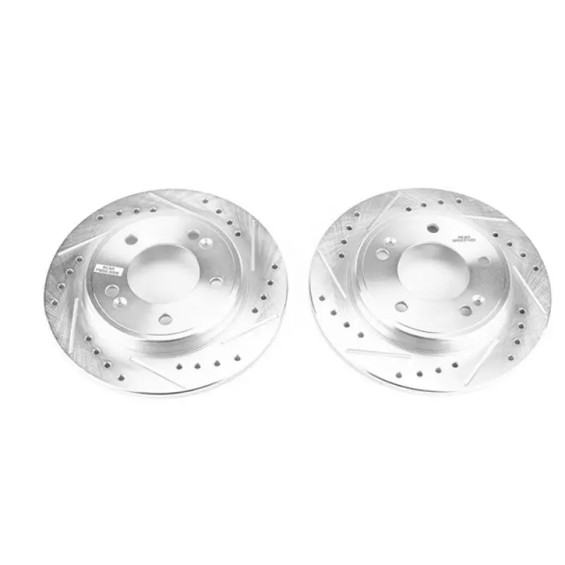 Power Stop 17-19 Hyundai Ioniq Rear Evolution Drilled & Slotted Rotors - Pair 1
