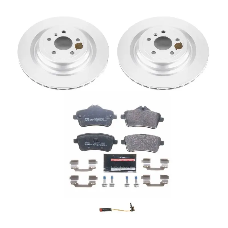 Power Stop 17-19 Mercedes-Benz Gls450 Rear Euro-Stop Brake Kit 1