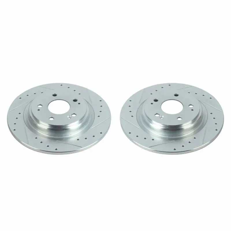 Power Stop 17-20 Acura Mdx Rear Evolution Drilled & Slotted Rotors - Pair 1